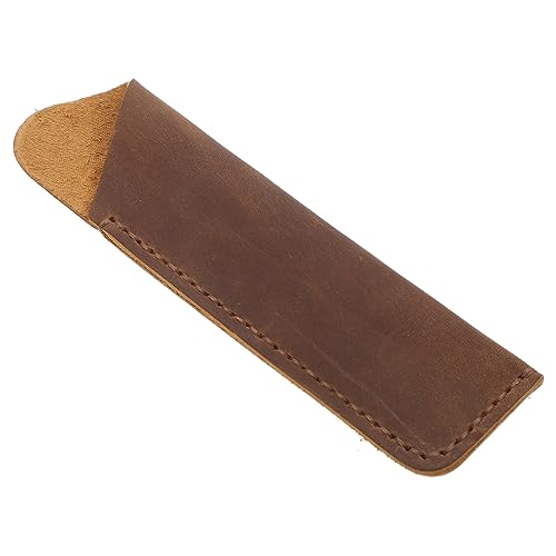 GALPADA Leder Stiftetui Handgemacht Vintage Mehrfachstifte Halter für Schule und Büro Robuste Aufbewahrungstasche aus Rindsleder für Schreibutensilien Geschenkidee für Besondere Anlässe von GALPADA