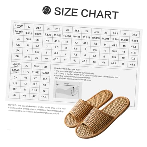 GALPADA Leichte Atmungsaktive Sommer pantoffeln aus Geflochtenem Rattangras Unisex Hausschuhe mit Rutschfester Sohle Komfortabel für Damen und Herren für Innenbereich und Garten von GALPADA