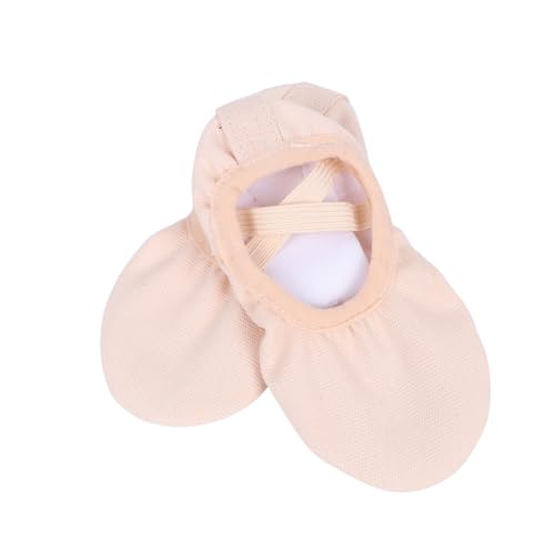 GALPADA Leichte Elastische Ballettschuhe Schnürsenkellos rutschfeste Tanzschläppchen mit Flexiblem Gummibund für Mädchen und Damen Geeignet für Yoga Ballett und Moderne Tänze Rosa von GALPADA