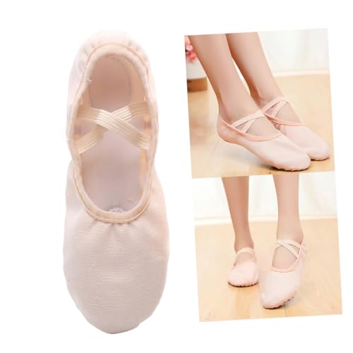GALPADA Leichte Elastische Tanzschuhe Schnürsenkelfrei mit Rutschfester Sohle Flexible Gymnastik Ballettschläppchen für Mädchen und Erwachsene für Yoga Ballett und Moderne Tänze von GALPADA