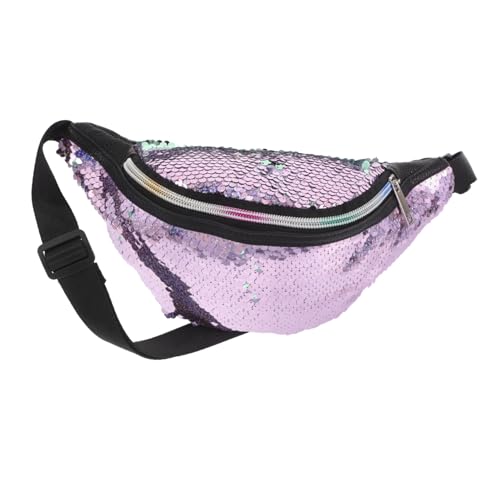 GALPADA Leichte Langlebige Mermaid Pailletten Bauchtasche Damen Vielseitig Tragbar als Umhängetasche Schultertasche oder Gürtelbörse Modisch Schimmerndes Design für Freizeit Sport und von GALPADA