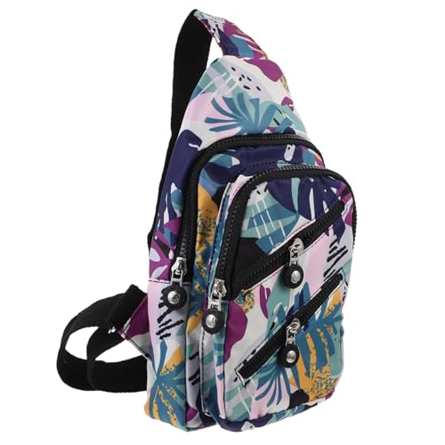 GALPADA Leichte Vielseitige Nylon Schultertasche Damen Tragbare Crossbody Brusttasche mit Reißverschluss Multifunktionale Umhängetasche für Reisen Alltag und Freizeit von GALPADA