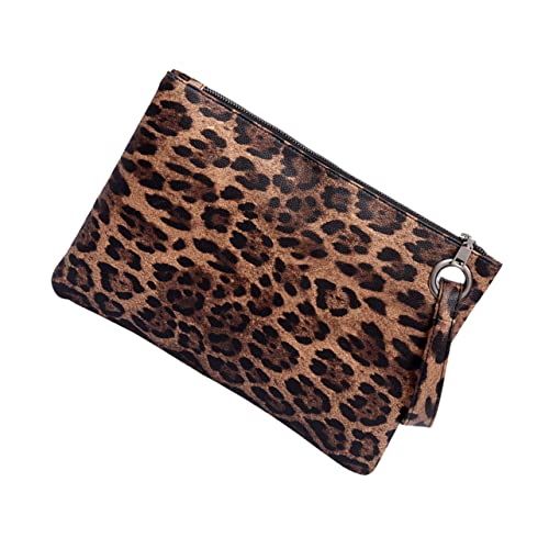 GALPADA Leopardentasche mit Leopardenmuster Modische und Kreative Handtasche Praktische Clutch für Damen für Täglichen Gebrauch Braun Stilvolles Design von GALPADA
