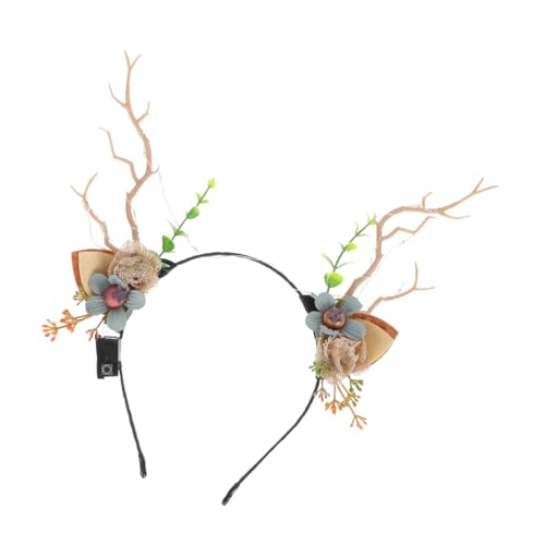 GALPADA Leuchtendes Rentier Geweih Stirnband Party Kostüm Haarreif Langlebiges Komfortables Material für Karneval Festival Einzigartige Dekoration von GALPADA