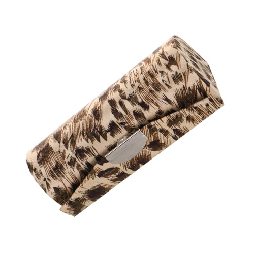 GALPADA Lippenstiftetui Mit Spiegel Und Leopardmuster Kleiner Kosmetik-aufbewahrungsbehälter Make-up-reiseetui Organizer-Tasche Für Handtasche Aufbewahrungsbox Für Damen Frauen Und Mädchen von GALPADA