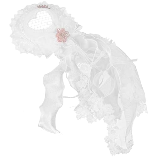 GALPADA Lolita-quasten-minihut: Haarspange Mit Fliege Und Floraler Spitze, Süßer Herzförmiger Haarschmuck Für Kostüme Und Besondere Anlässe von GALPADA