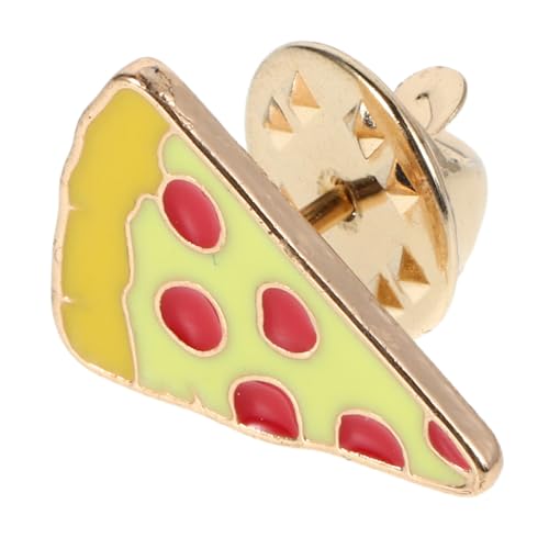 GALPADA Lustige Cartoon Pizza Anstecknadel Niedliche Lebensmittel Brosche aus Legierung Vielseitig für Kleidung Taschen Hüte Party Accessoire und Alltagsgebrauch von GALPADA