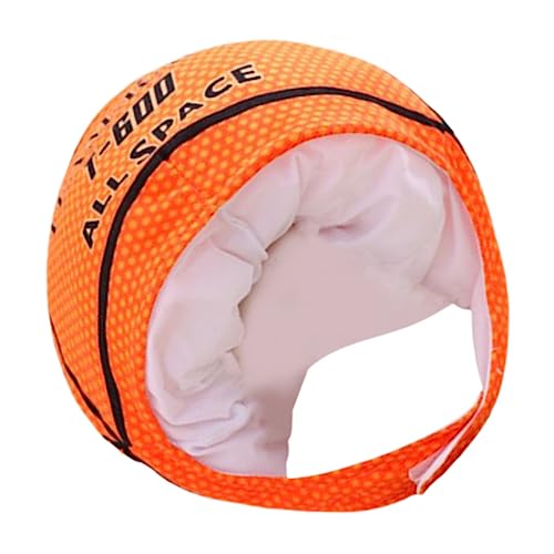 GALPADA Basketball-förmiger Plüschhut Für Cosplay Und Partys Attraktive Kopfbedeckung Mit Bunten Farben Und Lustigem Design Für Themenfeste Und Fotoshootings von GALPADA