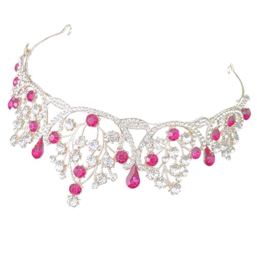 GALPADA Luxuriöse Brautkrone mit Funkelnden Strasssteinen Leichter Hochzeitsschmuck für Damen Verstellbares Diadem als Eleganter Haarschmuck für Hochzeiten Partys und Festliche Anlässe von GALPADA