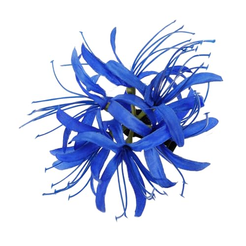 GALPADA Lycoris Radiata Haarklammer in Blau – Große Rutschfeste Blumen-Haarspange Mit Spinnenlilie Design - Ideal Für Damen Und Mädchen Perfektes Kimono Haar Accessoire von GALPADA