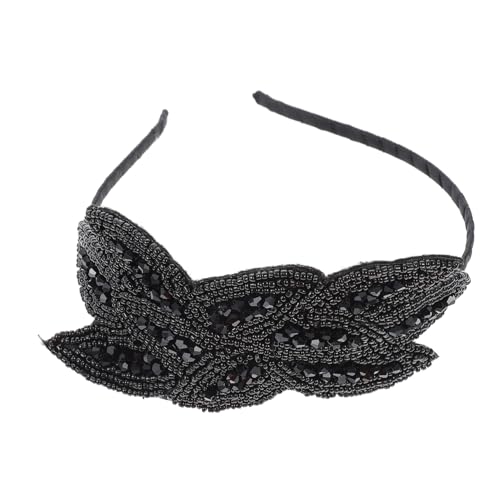 GALPADA Mädchen Haarband mit Strasssteinen Boho Stil Haarschmuck Handgefertigtes Vintage Kopfband für Hochzeit Party und Festliche Anlässe Dekoratives Kopfschmuck für Damen und Mädchen von GALPADA