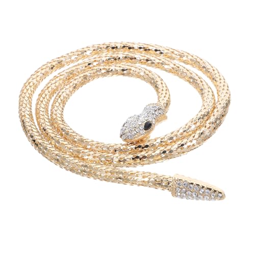 GALPADA Magnetische Schlangenkette mit Strassbesatz Langlebige Legierung Modisches Schlangen Design Schnelles Magnetverschluss Eleganter Statement Choker für Damen und Mädchen von GALPADA