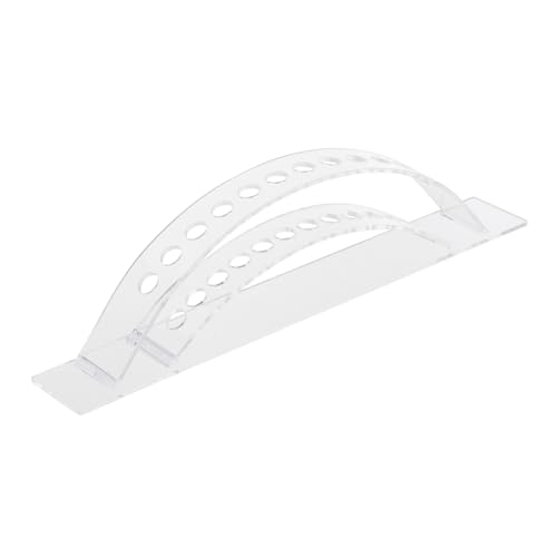 GALPADA Make Up Pinselhalter Aufbewahrungsbehälter Transparenter Kosmetik Organizer für Lippenstift Augenbrauenstift Eyeliner Display Regal für Schminktisch Platzsparend von GALPADA