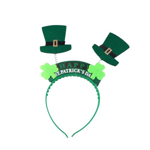 GALPADA St. Patricks Day Stirnbänder Für Kinder Grünes Stirnband Patricks Haarband Kleeblatt Bopper Grüner Irischer Kopfschmuck St Patricks Day Stirnbänder Für Damen Grüner Kopf Requisiten von GALPADA