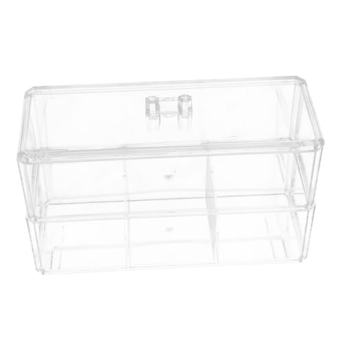 GALPADA Makeup Puff Organizer Box Lagig Transparent Kosmetik Schwamm Aufbewahrung Makeup Zubehör Organizer Große Kapazität für Frauen Mutter Freundin von GALPADA
