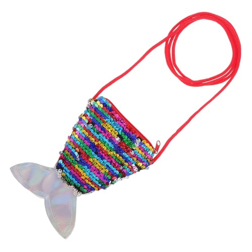 GALPADA Meerjungfrau-geldbörse Mit Pailletten Fischschwanzform Und Schlüsselband Tragbar Für Kleine Mädchen Und Erwachsene Aus Strapazierfähigem Polyester von GALPADA