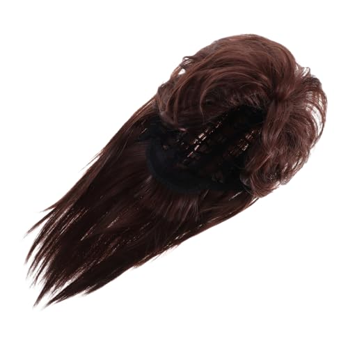 GALPADA Mens Punk-stil Perücke Für Festivals Und Cosplay Erwachsenen Tiefbraune Haarwigs Für Für Partys Und Kreative Verkleidungen von GALPADA