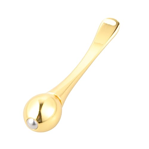 GALPADA Metall Augencreme Massage Stab aus Zinklegierung Doppelseitiger Gesichtsroller mit Löffel für Saubere Anwendung Fördert Absorption und Durchblutung Tragbar für Augen und von GALPADA