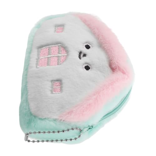 GALPADA Cute Kawaii Mini Pouch Mit Schlüsselanhänger Plüsch Geldbörse Für Münzen Kopfhörer Und Kleine Gegenstände Reisetasche Für Und Mädchen von GALPADA