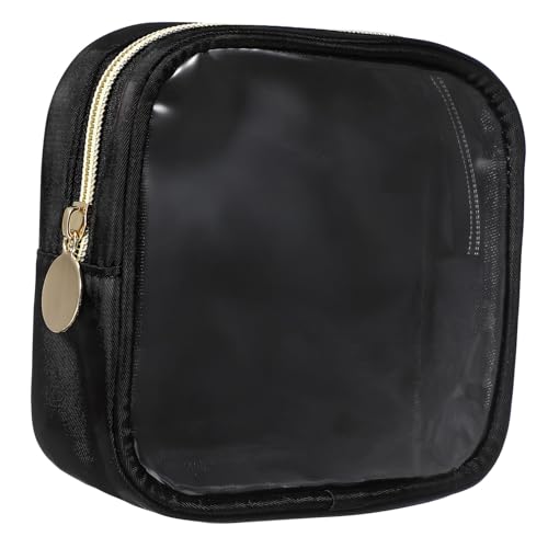 GALPADA Mini Make Up Tasche Transparent mit Reißverschluss Kleine Reise Aufbewahrungstasche für Kosmetik und Hautpflege Kompakt und TSA Freundlich für Damen und Herren von GALPADA