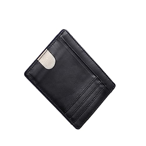 GALPADA Minimalistisches Slim Wallet Für -Schutz Dünnes Kartenetui Mit Münzfach Eleganter Geldbeutel Für Front Pocket Für Und Alltag Schwarz von GALPADA