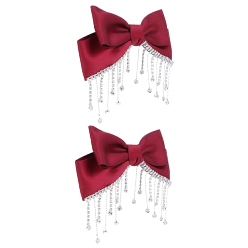 GALPADA 2 Stück Haarnadel Mit Schleife Und Krokodilklemme Modische Haarspange Für Damen Als Weihnachts- Und Geburtstagsgeschenk von GALPADA