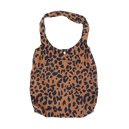 GALPADA Cord Handtasche Für Damen Leoparden-design Umhängetasche Für Geldbörse Schlüssel Handy Kosmetik Karten Geeignet Für Strand Party Shopping Alltag von GALPADA