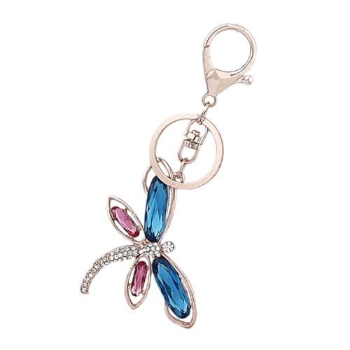 GALPADA Moderne Libellen Auto Schlüsselanhänger Damen Handtaschen Anhänger Koreanisches Design Mit Funkelnden Diamanten Stilvolle Libellenkette Dekoration Für Schlüssel Und Taschen von GALPADA