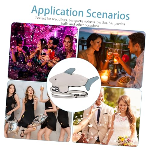 GALPADA Modische Damen Shark Crossbody Bag aus PU mit Reißverschluss Leichte Schultertasche mit Großem Fassungsvermögen Niedliches Haifisch design Vielseitig Kombinierbar für Alltag und von GALPADA