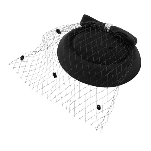 GALPADA Multi-layer Bowknot Fascinator Haarclip Wolle Mit Netzmaterial Elegantes Haaraccessoire Für Hochzeiten Partys Und Besondere Anlässe Erhältlich von GALPADA