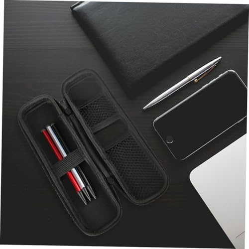 GALPADA Multifunktionale Stifteetui aus Eva Kunststoff mit Reißverschluss Leichtes Federmäppchen für Büro Schule und Zuhause Langlebige Schreibwaren Aufbewahrungstasche in Schwarz von GALPADA