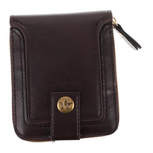 GALPADA Zweifach Gefaltete Herren-geldbörse Mit Reißverschluss Kompakte Retro-geldbörse Mit Kartenhalter Multifunktionaler Bargeld-Organizer Für Reisen Und Täglichen Gebrauch von GALPADA