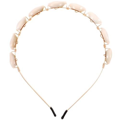 GALPADA Muschel-Stirnband Hochzeit Braut Bohemian-Stirnband Meerjungfrau Cosplay Kopfschmuck Strand-Haarschmuck Kopfschmuck Für Frauen Teenager Mädchen von GALPADA