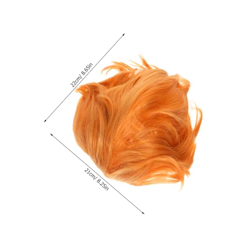 GALPADA Neuartige Perücken: Realistische Goldene Cosplay-perücke Für Männer, Kurz, Hitzebeständig, Kunsthaar, Kostüm-requisite Für Halloween-mottopartys Und Fotografie von GALPADA