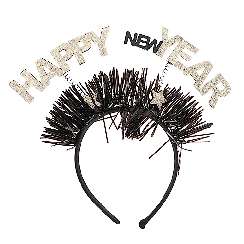 GALPADA Neues Jahr Stirnband Blinkende Haarreifen Neujahr Haarband Neues Jahr Haarband Neujahr Stirnbänder Tiara Lametta Neujahr Stirnbänder Partyhüte Geschenke Silvester Haarring Student von GALPADA