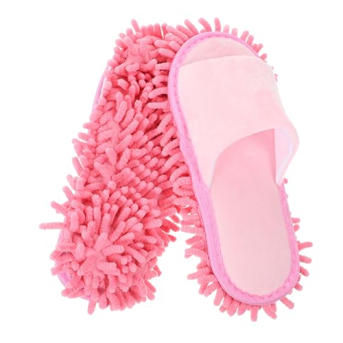 GALPADA Nier-boden Wischschuhe mit Rutschfester Sohle Offene Zehen Hausschuhe zum Reinigen von Böden Wiederverwendbare Hauspantoffeln für Damen und Herren Bequem und Praktisch von GALPADA