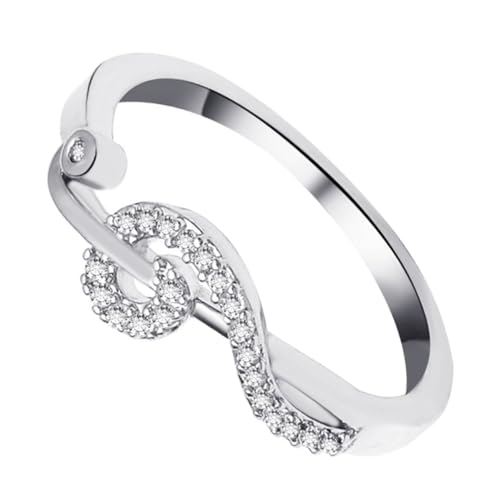 GALPADA Musiknoten-fingerring Aus Schlichtes Damen-accessoire Kreatives Finger-ornament Weiblicher Ring-design Musik-form-dekoration Stilvoller Ersatz von GALPADA