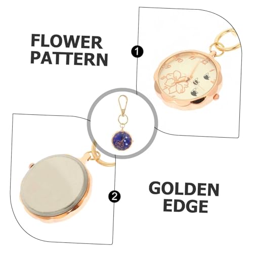 GALPADA Nurse Pocket Watch mit Schlüsselanhänger Praktische Uhr für Pflegekräfte Robustes Design Geschenkidee für Krankenschwestern und Krankenhauspersonal Roségold von GALPADA