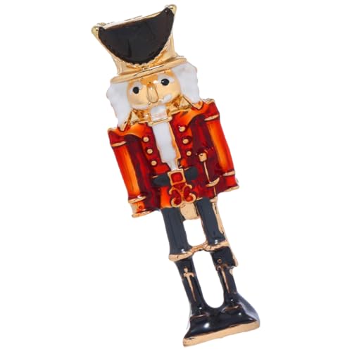 GALPADA Nußknacker Nussknacker-brosche Nussknackerfigur Broschen Cartoon-brosche Soldaten Brosche Brooch Abzeichen Brosche Pins Dekorative Anstecknadel Nussknacker Brosche Schalnadel Zinklegierung von GALPADA