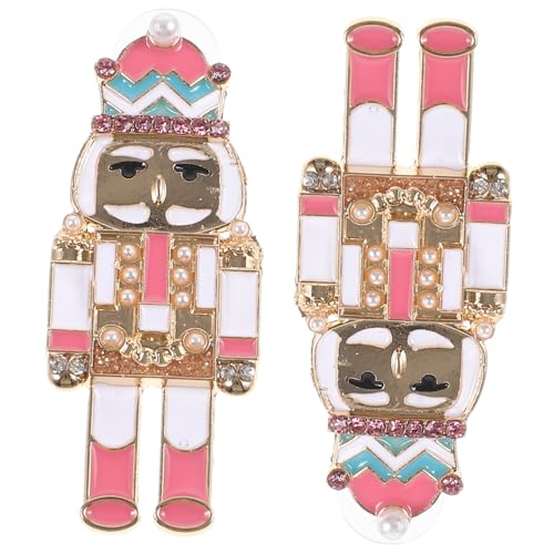 GALPADA Nutcracker Soldat Ohrringe Tropfenform Funkelnde Weihnachts Schmuck Damen Party Zubehör von GALPADA