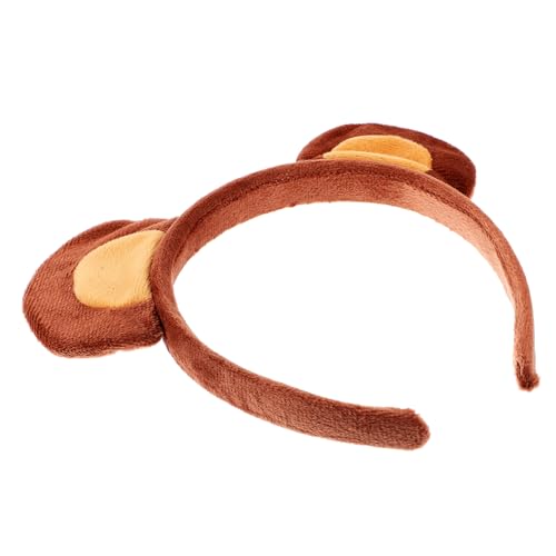 GALPADA Ohrkopfschmuck tragen Polar- Karikatur Stirnband mit Bärenohren Party Haarzubehör Rosa Entzückendes Bären-Haarband exquisites Bärenhaarband Mädchen-Bär-Stirnband Plüsch von GALPADA