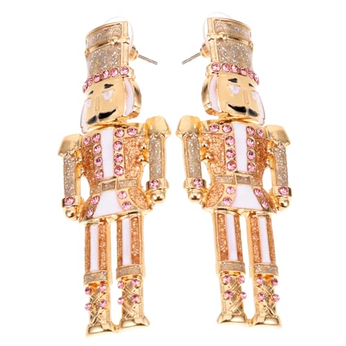 GALPADA Ohrringe mit Funkelnden Strasssteinen Damen Weihnachts Ohrringe Modische Ohranhänger für Festliche Anlässe Eleganter Schmuck für Weihnachten und Feiertage von GALPADA