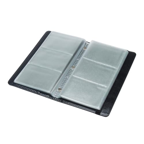 GALPADA PU Leder Visitenkartenetui mit Großem Fassungsvermögen Kartenfächer Eleganter Business Kartenhalter Tragbare Visitenkartenbox für Professionelles Büro und Geschäftsreisen von GALPADA