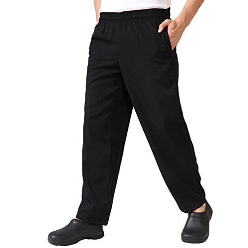 GALPADA Paar Chef's Material Coole Workwear Herrenhose Größe Schwarz L Chefs Chef - für Atmungsaktive Baggy a Men- of Pants Vent Scrubs GALPADA Paar Chef's Material Coole Workwear Herrenhose Größe Schwarz L Chefs Chef - für Atmungsaktive Baggy a Men- of Pants Vent Scrubs von GALPADA