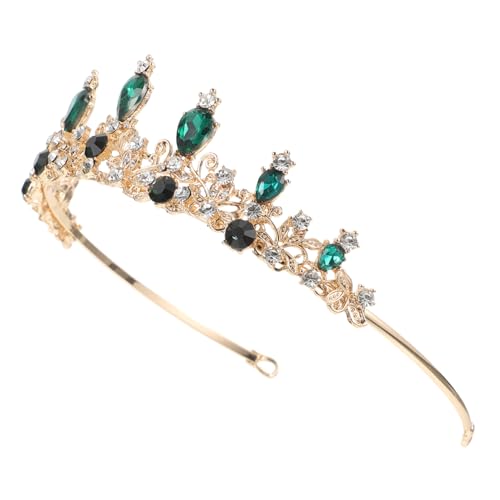 GALPADA Party Haarreif Krone mit Strasssteinen Stabile Legierung Tiara für Mädchen Braut Accessoire für Geburtstag Hochzeit Fotoshooting und Rollenspiele von GALPADA