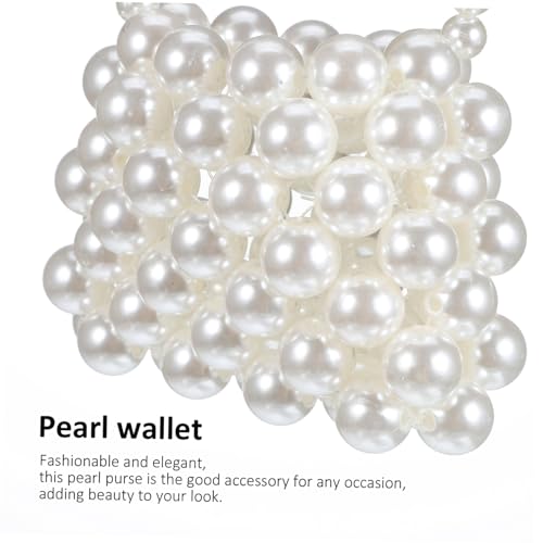 GALPADA Perlen Clutch Damen Handtasche Schultertasche Leicht Kompakt Für Hochzeit Party Mädchen Alltag von GALPADA