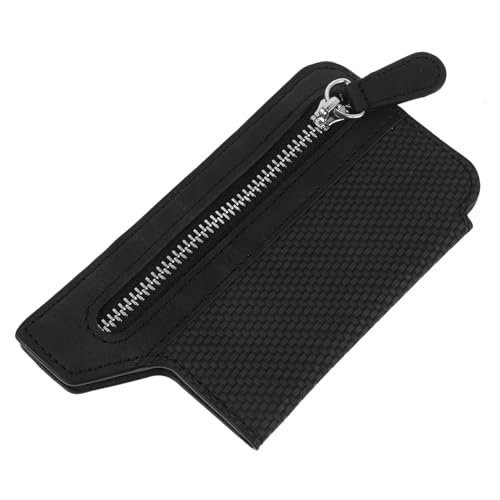 GALPADA Phone Back Card Holder mit Flip Design Mehrfach Kartenfächer und Ständerfunktion Klebepad Handy Kartenetui Schwarz Kompatibel für Kreditkarten und Ausweise von GALPADA