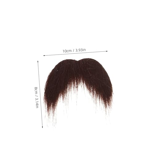 GALPADA Piratenkostüm Set Braune Afro Perücke und Schnurrbart Set Lustiges Haar partyaccessoire für Halloween Karneval Fasching Verkleidung von GALPADA
