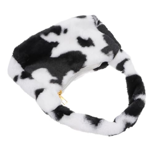 GALPADA Plüsch Umhängetasche Damen Kleine Schultertasche aus Hochwertigem Plüsch mit Reißverschluss Sanft und Langlebig Modische Unterarmtasche für Herbst und Winter Zufällige Farbe von GALPADA