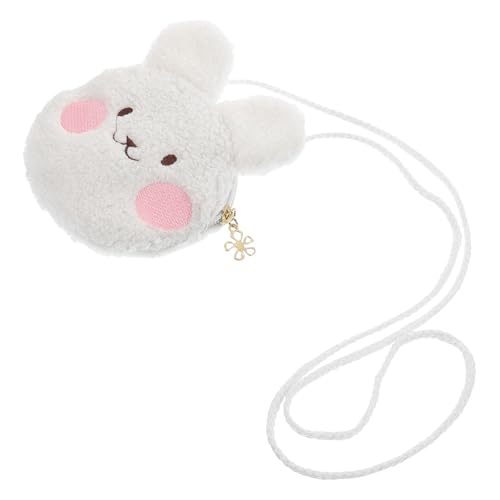 GALPADA Kawaii Plüsch Kaninchen Umhängetasche Für Mädchen Flauschige Cartoon Geldbörse Trendiges Niedliches Accessoire Vielseitig Einsetzbar Für Alltag von GALPADA